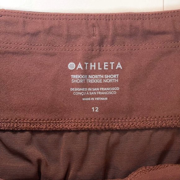 Athleta Trekkie North Mid Rise Short, 12, Brown - Picture 3 of 5